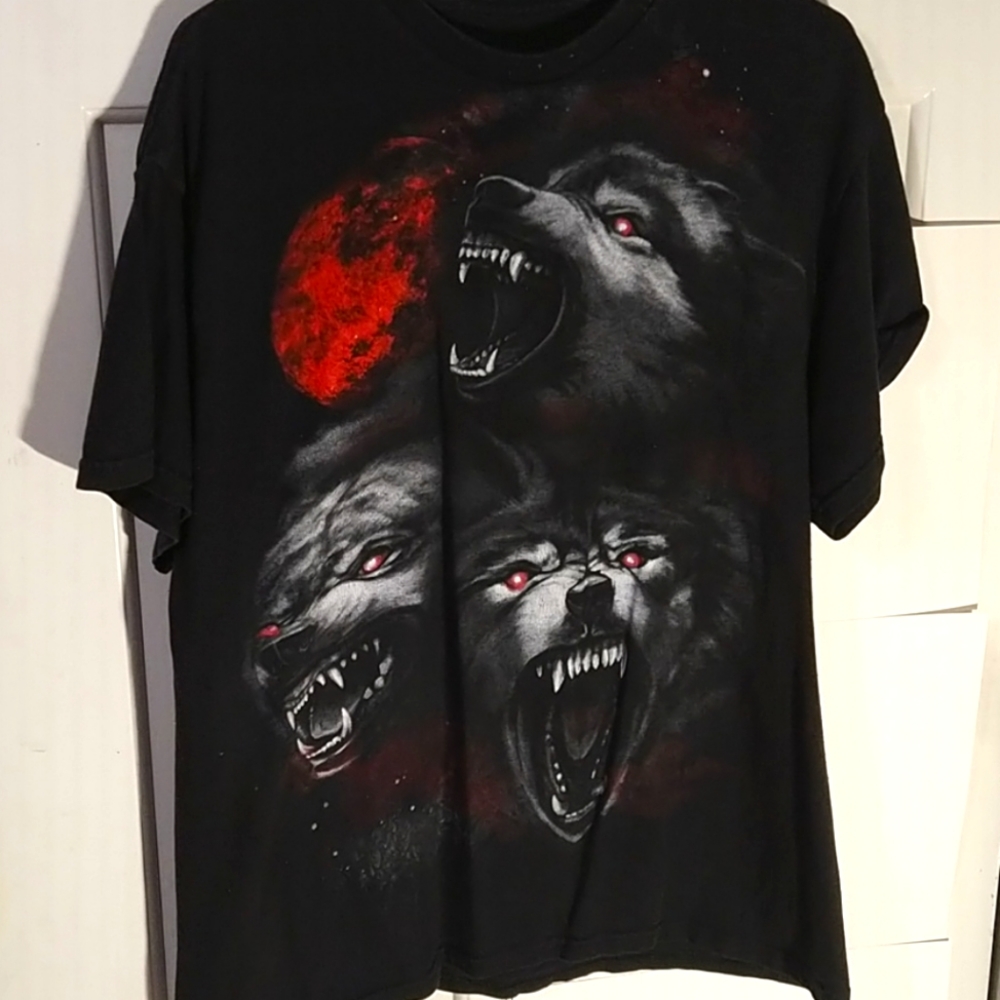 Vintage all over front print t-shirt